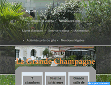Tablet Screenshot of gite-la-grande-champagne.fr